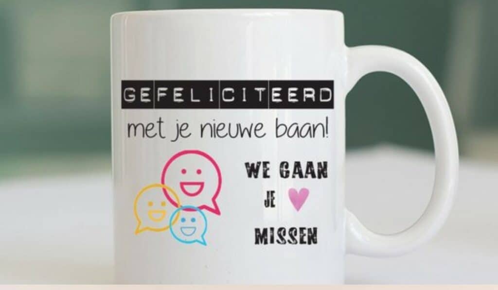 Gefeliciteerd met je nieuwe baan